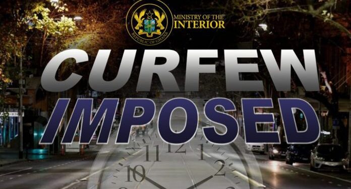 curfew extended in alavanyo and nkonya