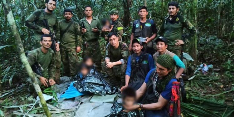 four children found alive in jungle 40 days after plane crash