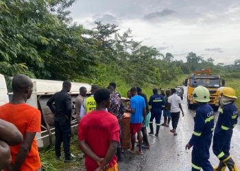 Fuel tanker overturns and blocks Morso-Kurofa road at Asante Akyem South