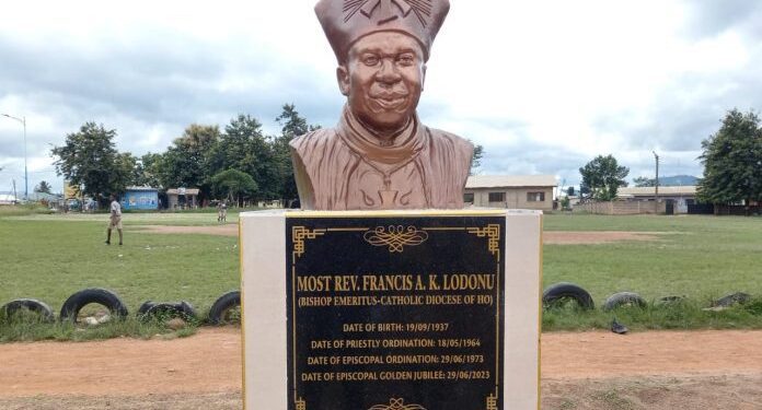 golden episcopal anniversary of first ho catholic bishop celebrated with bust unveiling