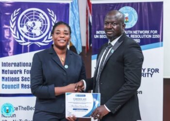 Issah Sawadogo receives Honourary Title on IYNUNSCR 2250 as Global Secretary
