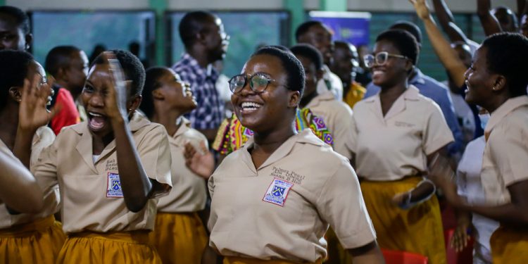 nsmq 2023 archbishop porter girls shs strangle ahantaman shs in tight contest