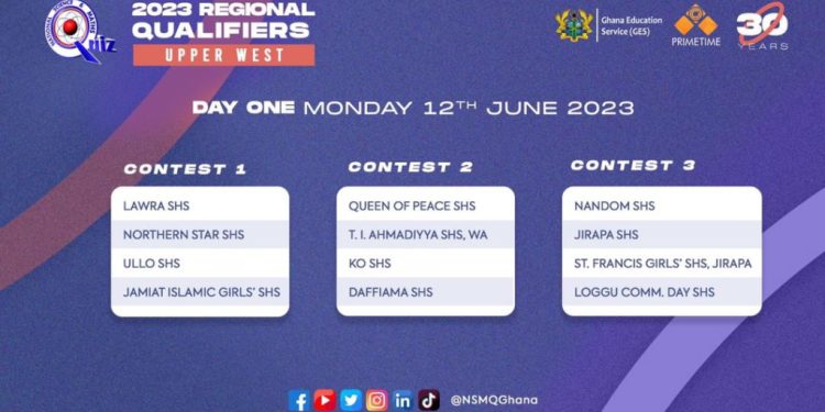 nsmq23 21 schools square up in upper west regional qualifiers