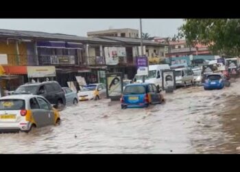 Parts of Accra flooded after hours of heavy rain