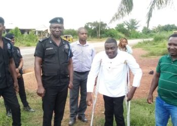 Physically-challenged agro-processor constructs Police Post at Kwatire