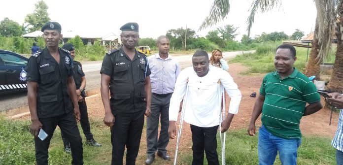 physically challenged agro processor constructs police post at kwatire