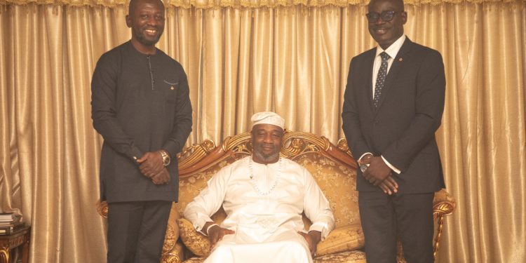 prudential bank management calls on ga mantse pledges to build strong relationship
