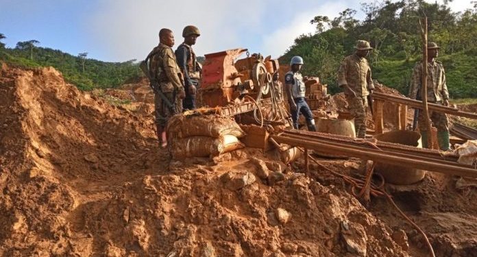 rampaging youth destroy property in obuasi over the detention of illegal miners