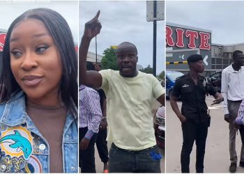 Ras Nene confronts Achimota Mall security for stopping his team from filming