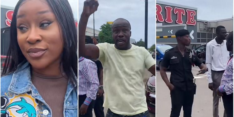 ras nene confronts achimota mall security for stopping his team from filming