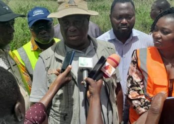 Roads Minister inspects road projects in Assin North