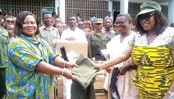 Tano North MP donates cadet uniforms, bulbs to Serwaa Kesse SHS