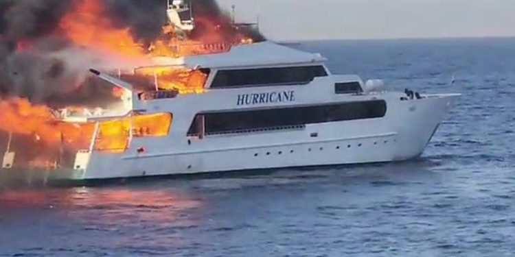 Three Britons missing after Egypt boat fire 1 three britons missing after egypt boat fire