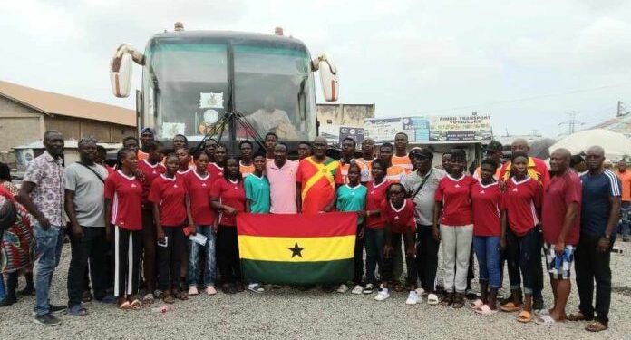 ghanas u 20 volleyball team departs for niger to compete in african qualifying tournament