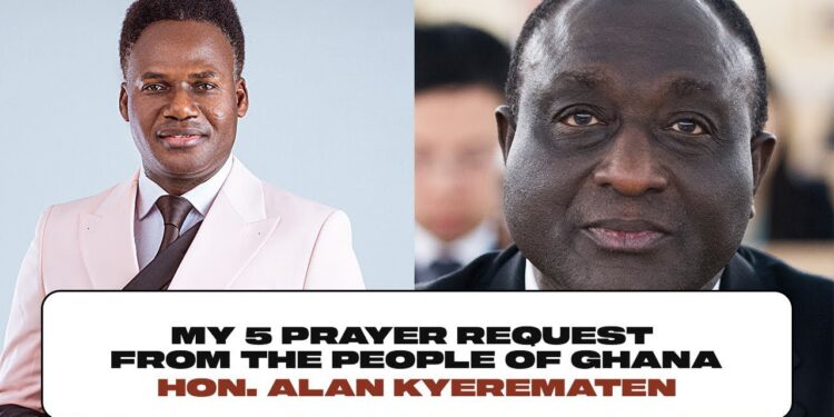 mpaebo kesie alan kyremateng puts 5 prayer requests before apostle francis amoako attah