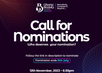 Nominations for the 7th Ghana Beauty Awards open 