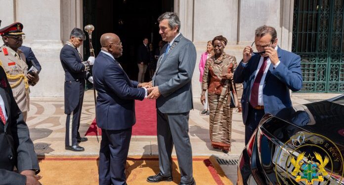 portuguese president commends ghanas democratic culture