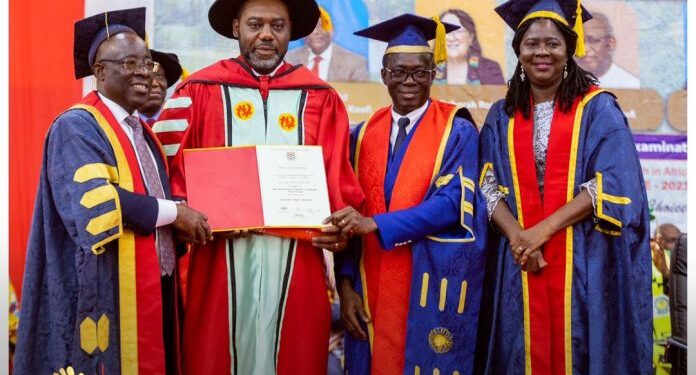ucc confers doctor of educational leadership on mathew opoku prempeh
