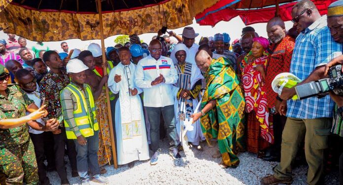 vp bawumia cuts sod for 100 bed hospital at ejura