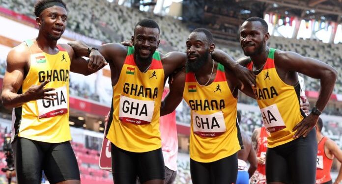 game over for team ghana as 4x100m relay team pulls out