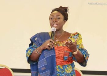 Hon Dzifa Gomashie makes a statement in parliament on the need to eradicate stigma against menopause