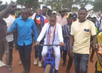 NPP primaries: Former Deputy AG rides bicycle to submit nomination forms