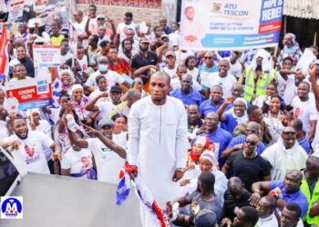 Over 600 NPP Delegates Accompanies Mannaf Sowah To Submit Nomination Form