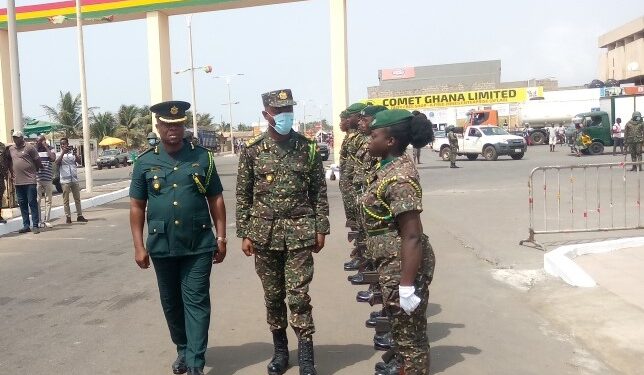 aflao border main gate temporary closed for security screening ghana immigration service