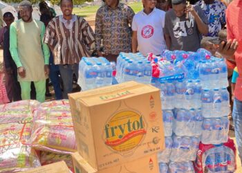 Bawumia donates relief items to flood victims in Buipe