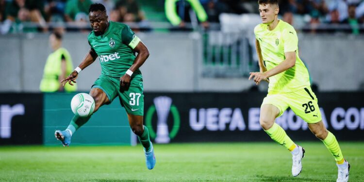 bernard tekpetey provides two assists as ludogorets thump spartak trnava