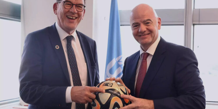 fifa and united nations industrial development organization meet to discuss collaboration opportunities