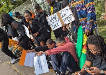 Ghanaians take #OccupyJulorbiHouse demonstration to Germany
