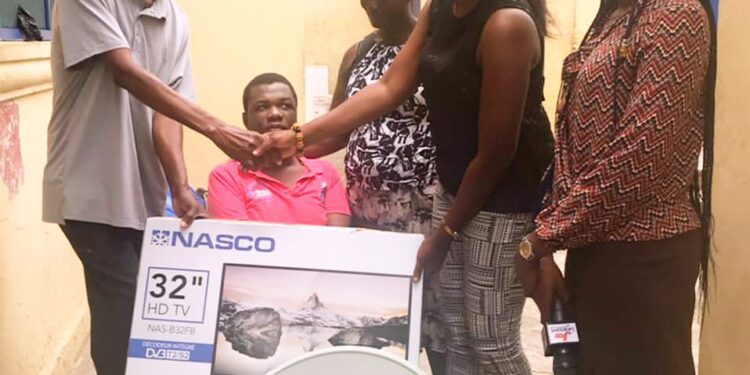 joy learning donates tv satellite and multi tv digi box to 17 year old living with disability