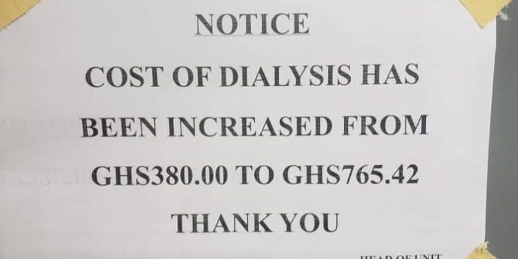 korle bu blames high taxes removal of subsidies for 100 hike in dialysis cost