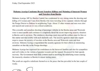 Mahama Ayariga condemns killing of 9 in highway ambush at Pusiga