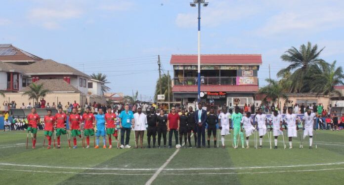 minutes silence observed for morocco earthquake victims in amputee football finals