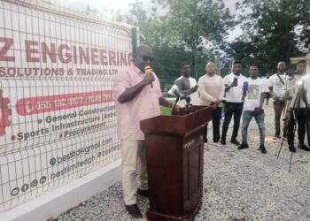 Mpraeso MP commissions new Obomeng astroturf, donates GH₵50K to Okwahu United