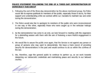 #OccupyJulorbiHouse: Police apologise to public inconvenienced during protest