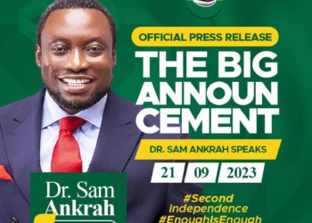 Official statement announcing Dr Sam Ankrah’s candidacy for President