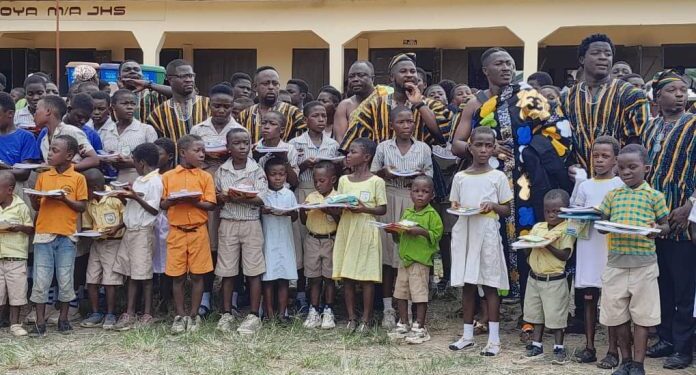olaf supports asuoyaa schools community