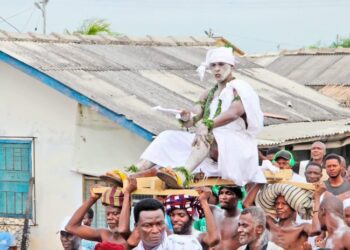 Paul Dogboe Enstooled Torgbui Badu IV Of Anyako, Head Of Klavia Clan
