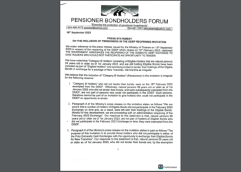 Pensioner bondholders reject attempt to be roped into DDEP