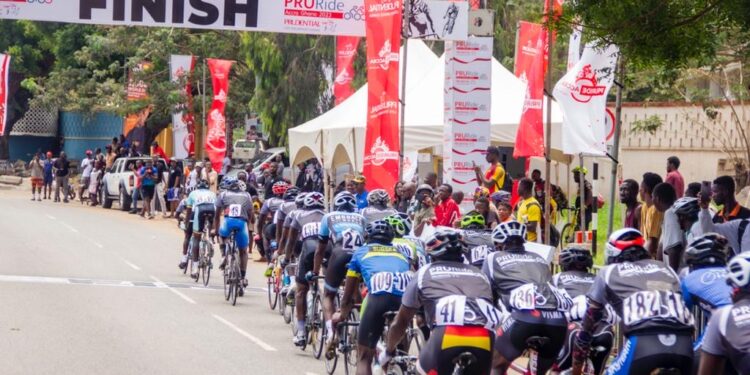 prudential takes to the streets with 350 cyclists for pruride accra 2023