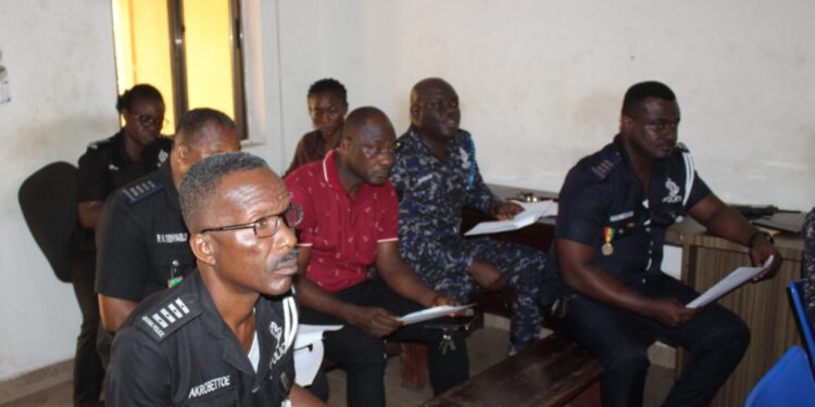 senior police officers in oforikrom receive training on rti act