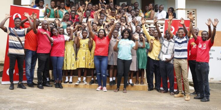 vodafone foundations stem and robotics training elevates young girls in the western region