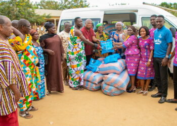 Akosombo Dam Floods: DCI Microfinance donates 1,000 mosquito nets to flood victims in Mepe
