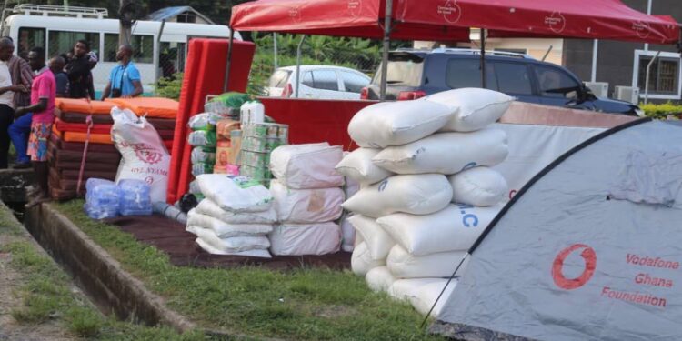 akosombo dam spillage vodafone ghana foundation supports victims in mepe and asuogyaman