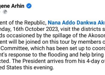 Akufo-Addo to visit victims of Akosombo Dam spillage on Monday