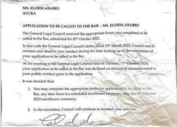 Ama Governor denied entry to the Bar again