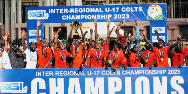 ashanti region beat brong ahafo to win kgl foundation inter regional u 17 colts championship